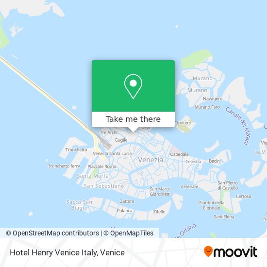 Hotel Henry Venice Italy map