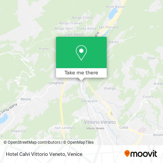 Hotel Calvi Vittorio Veneto map