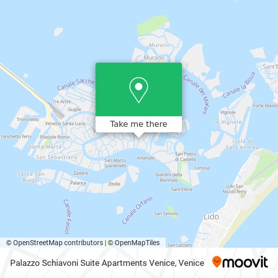 Palazzo Schiavoni Suite Apartments Venice map