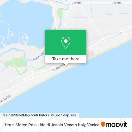 Hotel Marco Polo Lido di Jesolo Veneto Italy map