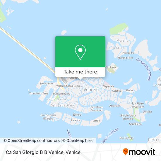 Ca San Giorgio B B Venice map