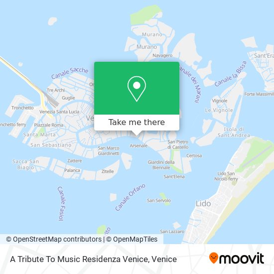 A Tribute To Music Residenza Venice map