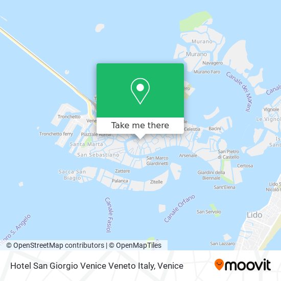 Hotel San Giorgio Venice Veneto Italy map