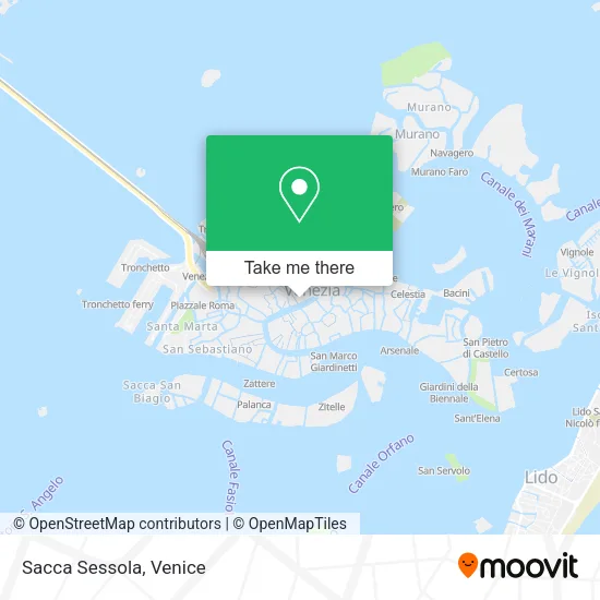Sacca Sessola map