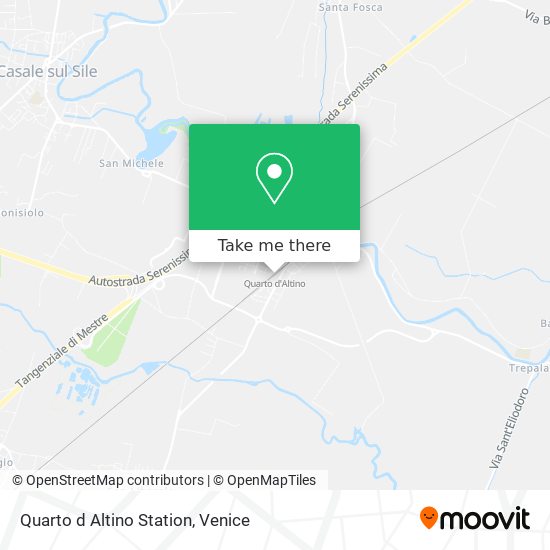Quarto d Altino Station map