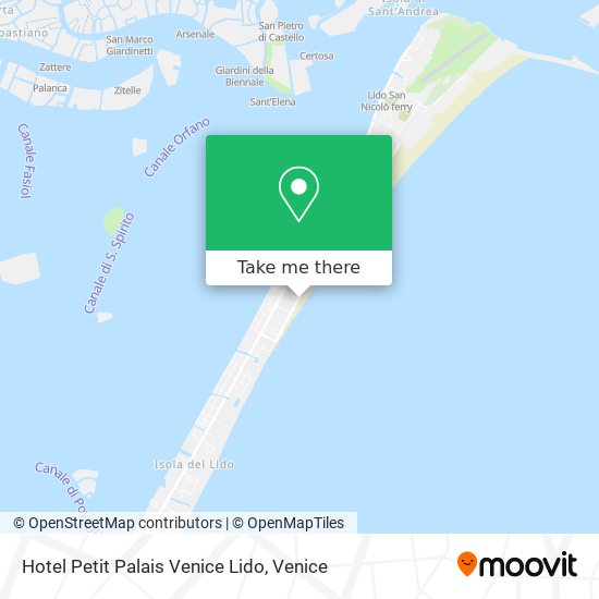 Hotel Petit Palais Venice Lido map