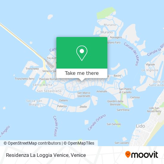 Residenza La Loggia Venice map