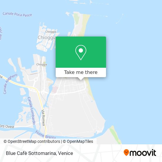 Blue Cafè Sottomarina map