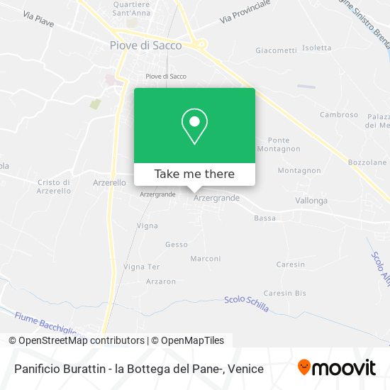 Panificio Burattin - la Bottega del Pane- map