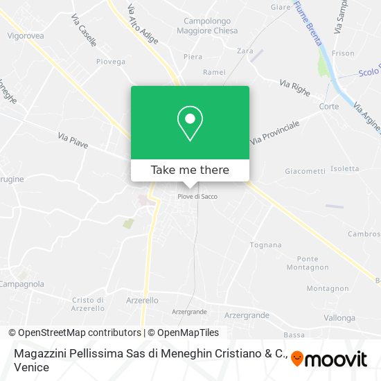 Magazzini Pellissima Sas di Meneghin Cristiano & C. map