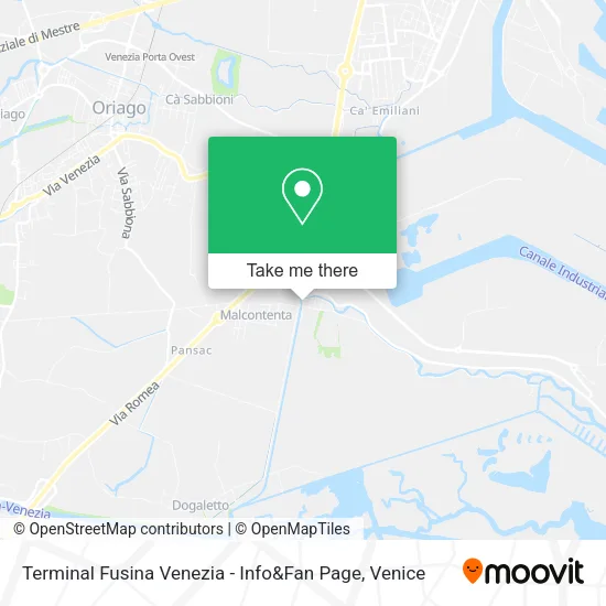 Terminal Fusina Venezia - Info&Fan Page map