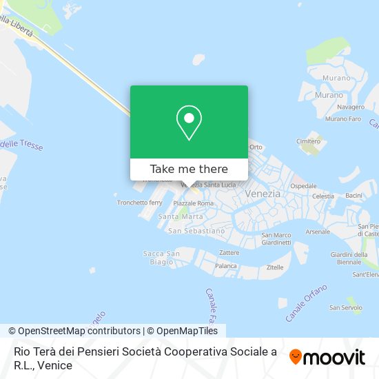 Rio Terà dei Pensieri Società Cooperativa Sociale a R.L. map