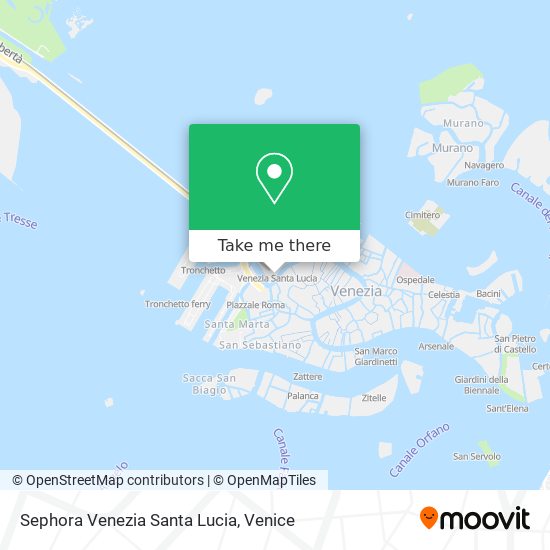 Sephora Venezia Santa Lucia map