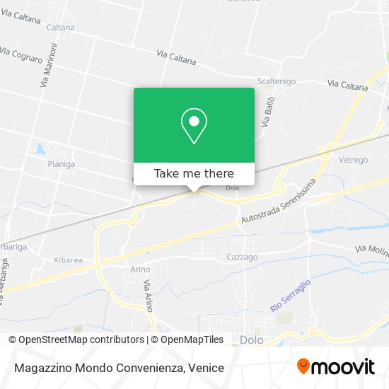 Magazzino Mondo Convenienza map
