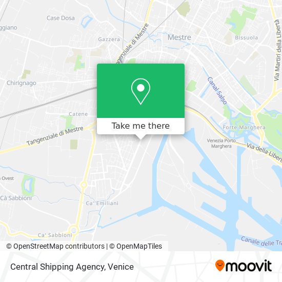 Central Shipping Agency map