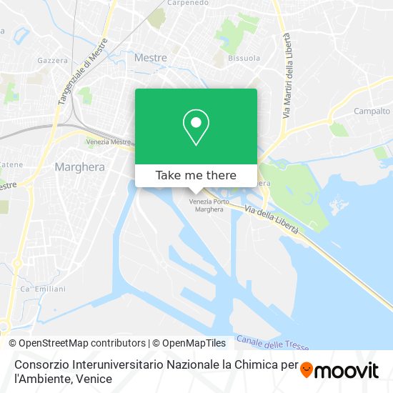 Consorzio Interuniversitario Nazionale la Chimica per l'Ambiente map