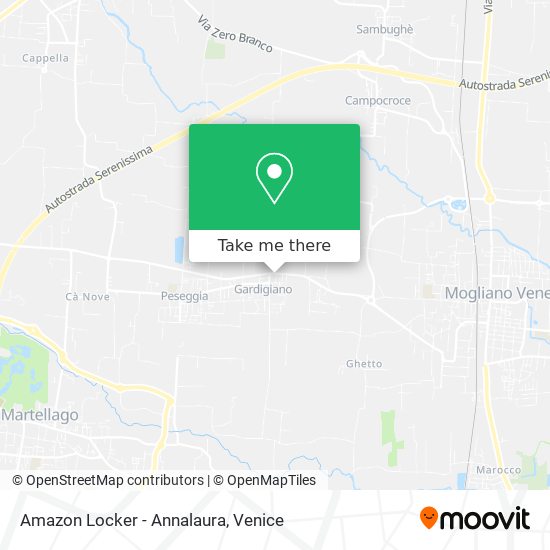 Amazon Locker - Annalaura map