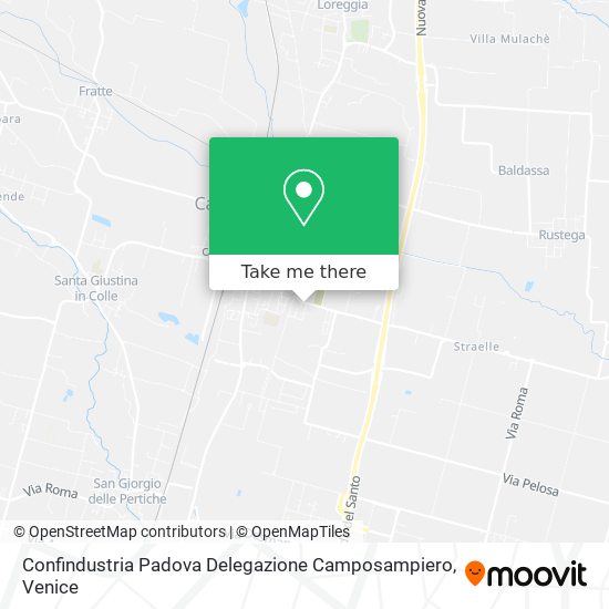 Confindustria Padova Delegazione Camposampiero map