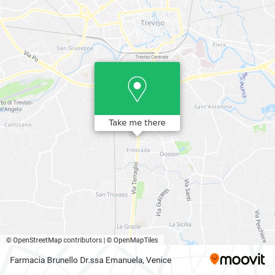 Farmacia Brunello Dr.ssa Emanuela map