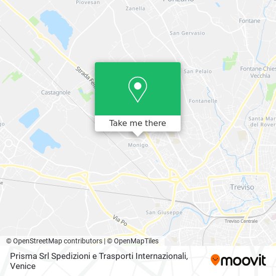 Prisma Srl Spedizioni e Trasporti Internazionali map