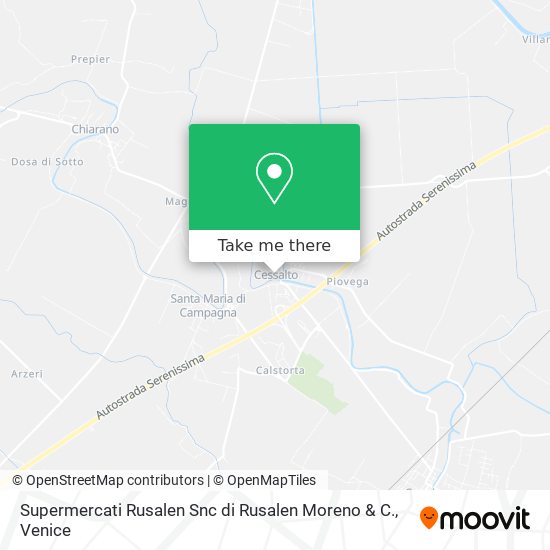 Supermercati Rusalen Snc di Rusalen Moreno & C. map
