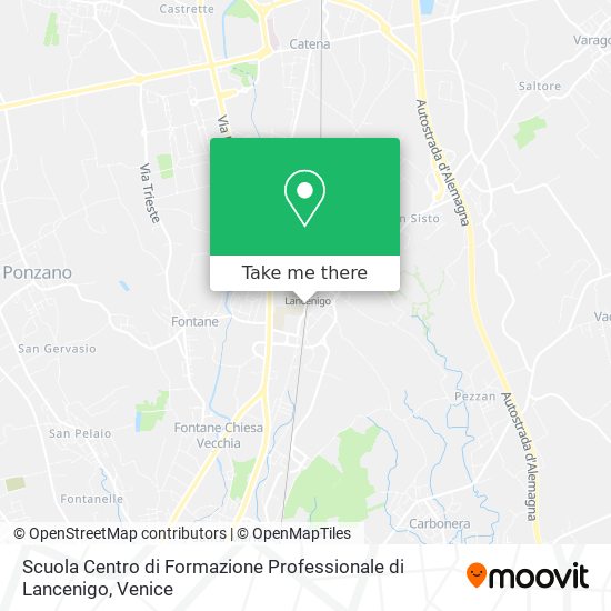 Scuola Centro di Formazione Professionale di Lancenigo map