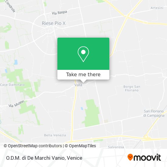 O.D.M. di De Marchi Vanio map