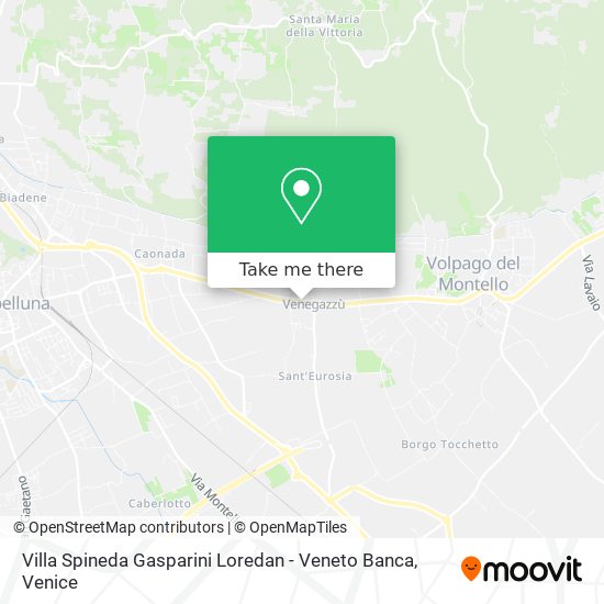 Villa Spineda Gasparini Loredan - Veneto Banca map