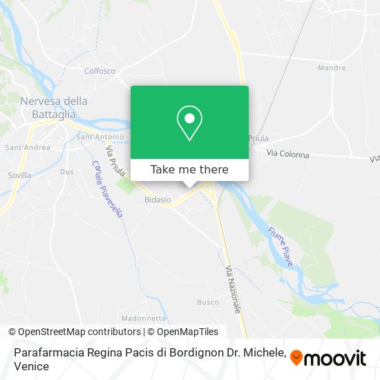 Parafarmacia Regina Pacis di Bordignon Dr. Michele map