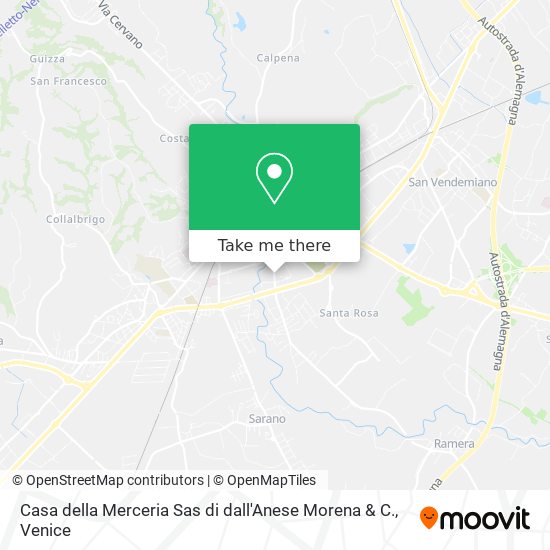 Casa della Merceria Sas di dall'Anese Morena & C. map
