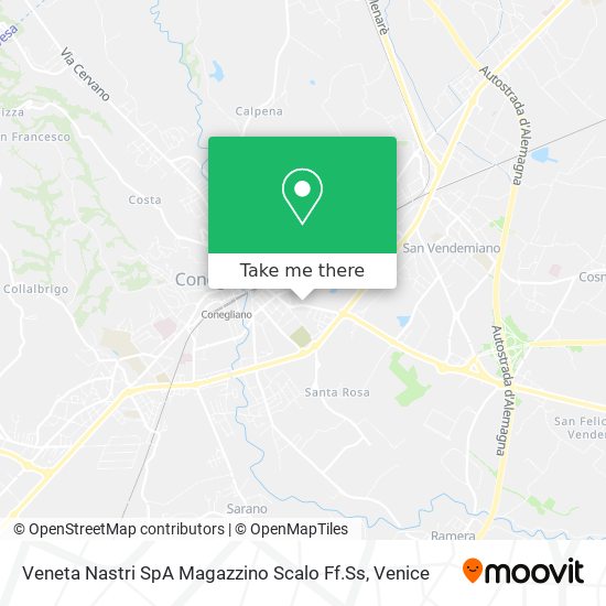 Veneta Nastri SpA Magazzino Scalo Ff.Ss map