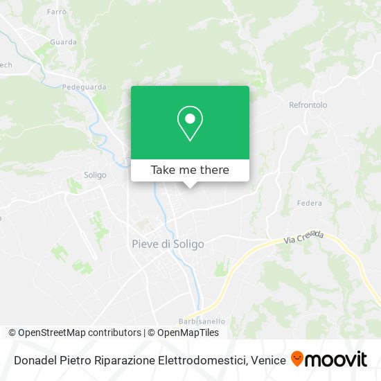 Donadel Pietro Riparazione Elettrodomestici map