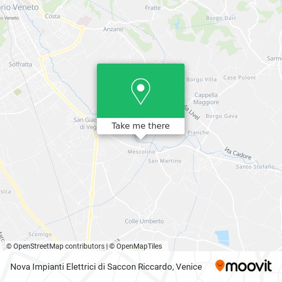 Nova Impianti Elettrici di Saccon Riccardo map