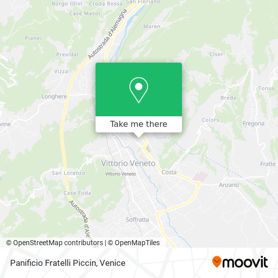 Panificio Fratelli Piccin map