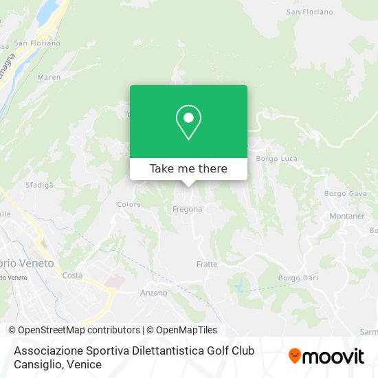 Associazione Sportiva Dilettantistica Golf Club Cansiglio map