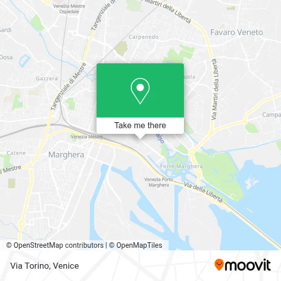 Via Torino map