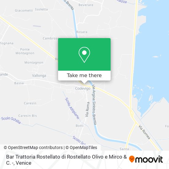 Bar Trattoria Rostellato di Rostellato Olivo e Mirco & C. - map