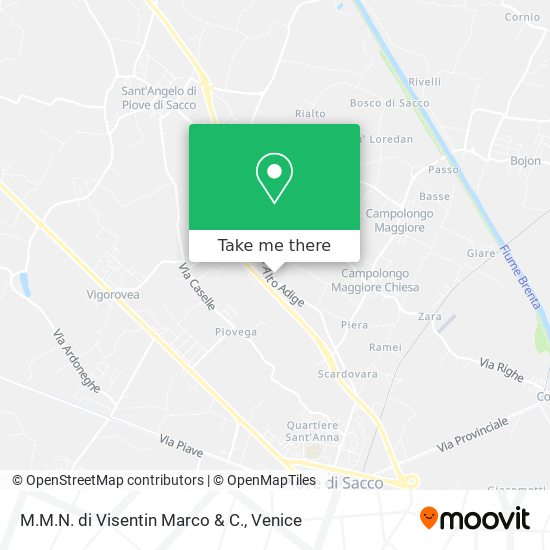 M.M.N. di Visentin Marco & C. map