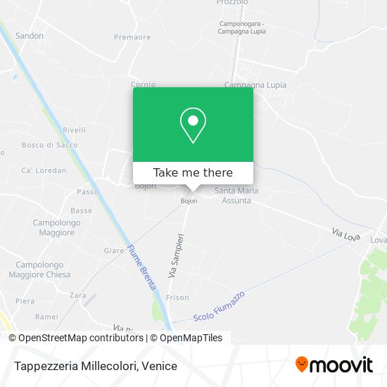 Tappezzeria Millecolori map