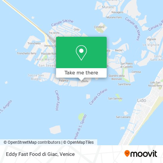 Eddy Fast Food di Giac map