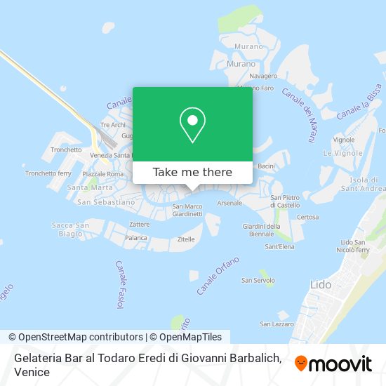Gelateria Bar al Todaro Eredi di Giovanni Barbalich map