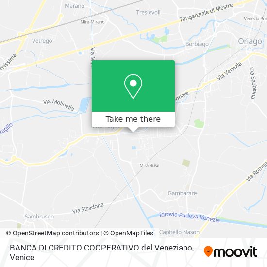 BANCA DI CREDITO COOPERATIVO del Veneziano map