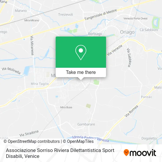 Associazione Sorriso Riviera Dilettantistica Sport Disabili map