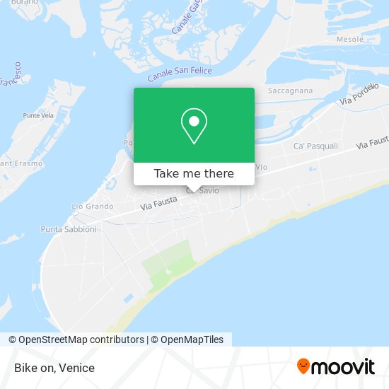 Bike on map