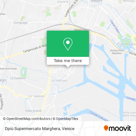 Dpiù Supermercato Marghera map