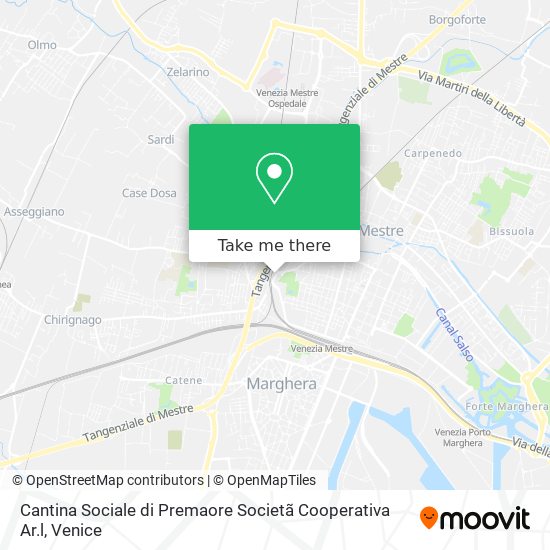 Cantina Sociale di Premaore Societã Cooperativa Ar.l map