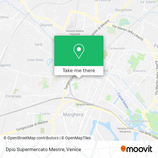 Dpiù Supermercato Mestre map