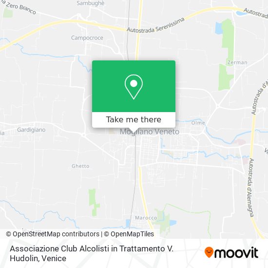 Associazione Club Alcolisti in Trattamento V. Hudolin map
