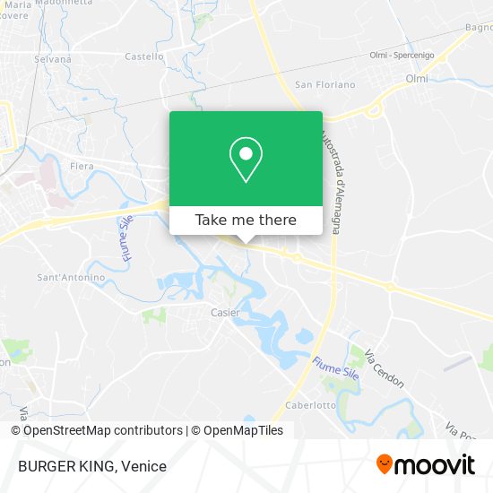 BURGER KING map