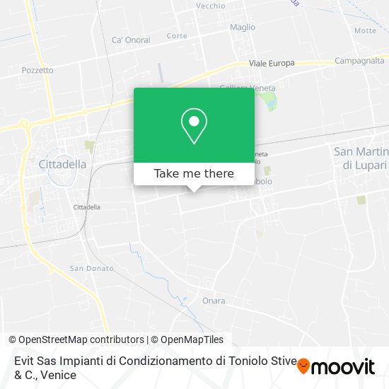 Evit Sas Impianti di Condizionamento di Toniolo Stive & C. map